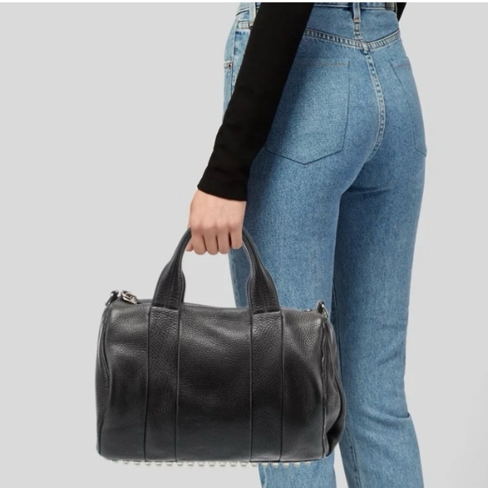 Alexander Wang Black Rocco leather Hand Bag